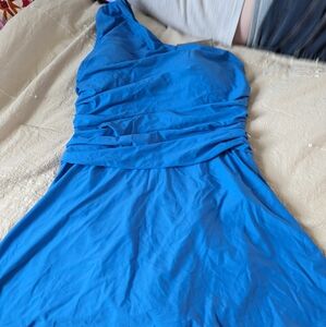 J.Crew One Shoulder swim dress. Sz 16 NWT